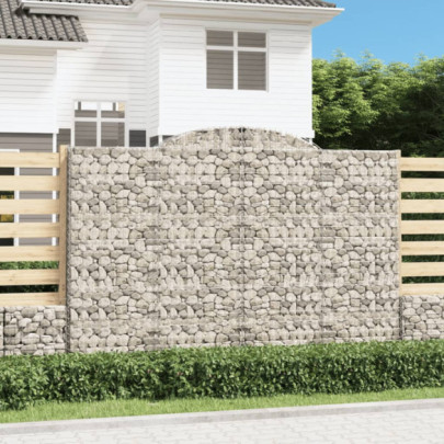 Coșuri Gabion Arcuite - Barieră Decorativă pentru Grădină