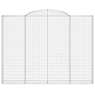 Coșuri Gabion Arcuite 5 bucăți | Fier Galvanizat Rezistent