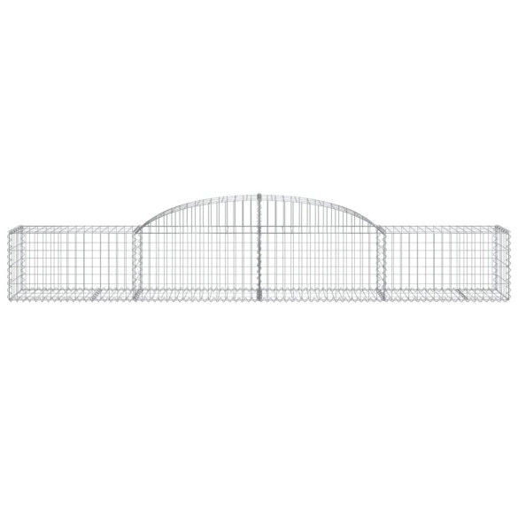Coșuri Gabion Arcuite - 6 bucăți - Fier Galvanizat Rezistent