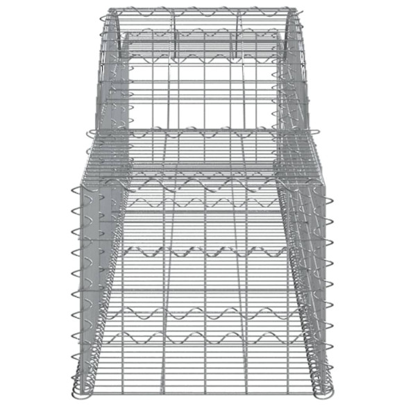 Coșuri Gabion Arcuite Fier Galvanizat - 9 bucăți