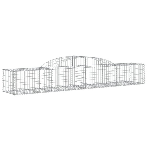 Coșuri Gabion Arcuite 300x50x40/60cm - 12 bucăți - Fier Galvanizat