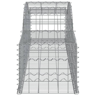 Coșuri Gabion Arcuite - 20 bucăți - Fier Galvanizat | Decor Grădină