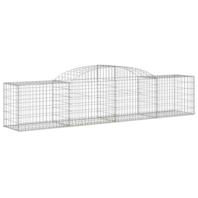 Coșuri Gabion Arcuite 3 buc - Fier Galvanizat - Livrare Gratuită