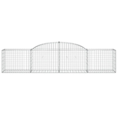 Coșuri Gabion Arcuite Fier Galvanizat | Gard Decorativ Grădină
