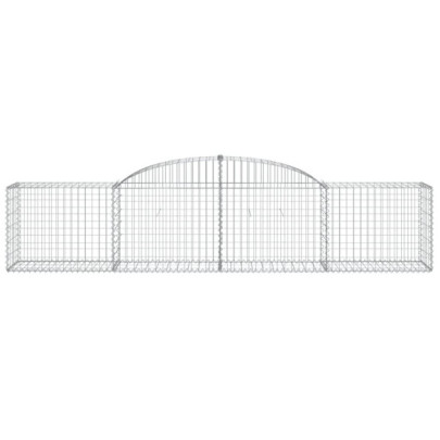 Coșuri Gabion Arcuite 9 buc - 300x50x60/80 cm - Fier Galvanizat