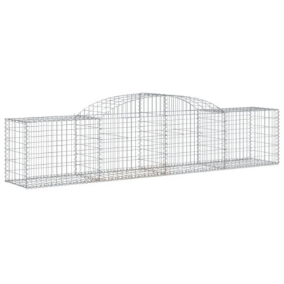 Coșuri Gabion Arcuite 15 buc - Fier Galvanizat | Livrare Gratuită