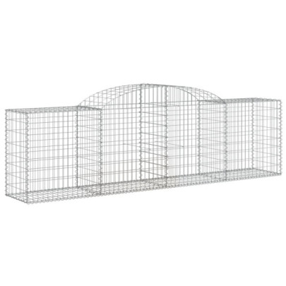 Coșuri Gabion Arcuite 5 buc - Fier Galvanizat | Livrare Gratuită