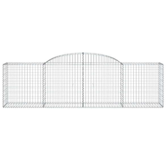 Coșuri Gabion Arcuite 6 buc - 300x50x80/100 cm - Fier Galvanizat
