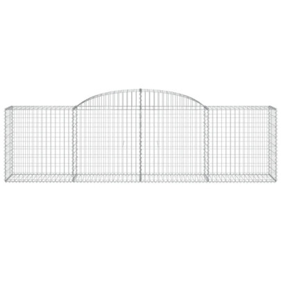 Coșuri Gabion Arcuite | Barieră Decorativă Grădină | Fier Galvanizat