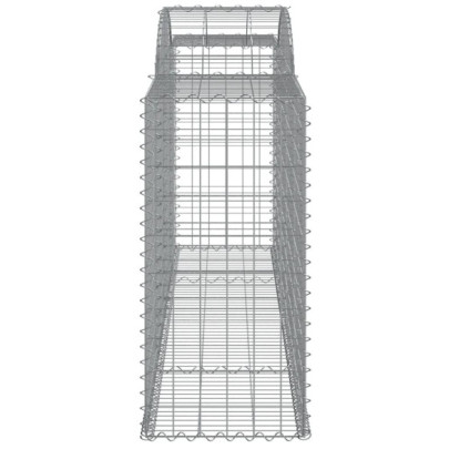 Coșuri Gabion Arcuite Fier Galvanizat | Barieră Decorativă