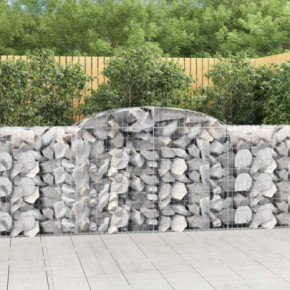 Coșuri Gabion Arcuite | Barieră Decorativă Grădină | Fier Galvanizat