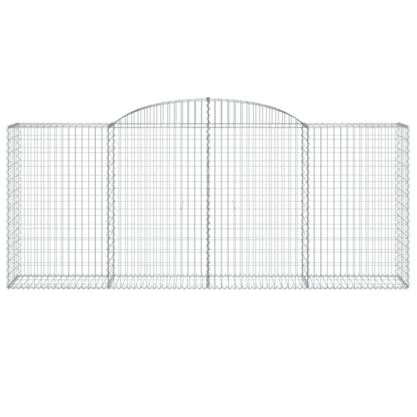 Coșuri Gabion Arcuite 12 bucăți - Fier Galvanizat | Livrare Gratuită