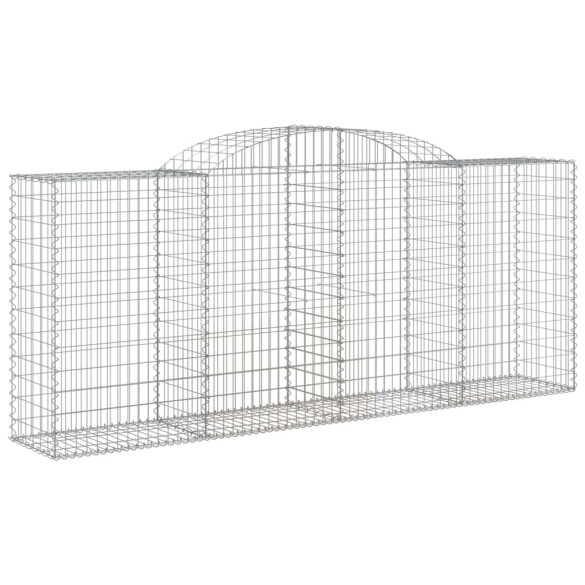 Coșuri Gabion Arcuite 15 buc | Fier Galvanizat Rezistent