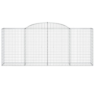 Coșuri Gabion Arcuite 15 buc | Fier Galvanizat Rezistent