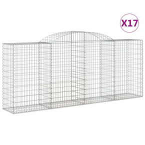 Coșuri Gabion Arcuite Fier Galvanizat | Barieră Decorativă Grădină 2