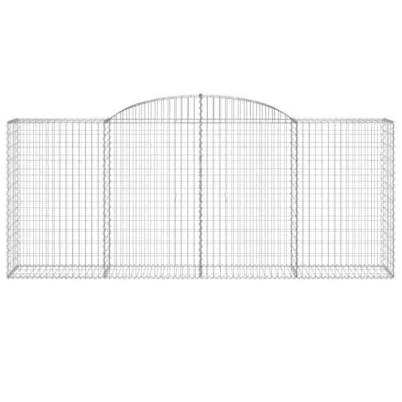 Coșuri Gabion Arcuite Fier Galvanizat | Barieră Decorativă Grădină