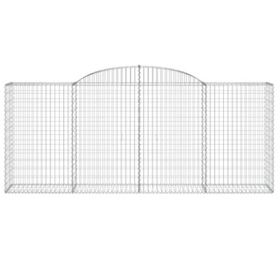 Coșuri Gabion Arcuite Fier Galvanizat | Barieră Decorativă Grădină