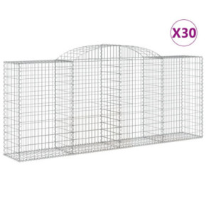 Coșuri Gabion Arcuite 30 buc - Fier Galvanizat | Livrare Gratuită 2