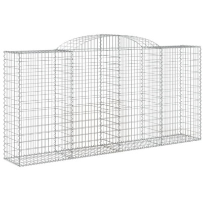 Coșuri Gabion Arcuite 6 buc - Barieră Decorativă Grădină