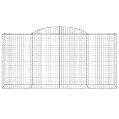 Coșuri Gabion Arcuite | Barieră Decorativă Grădină | Fier Galvanizat