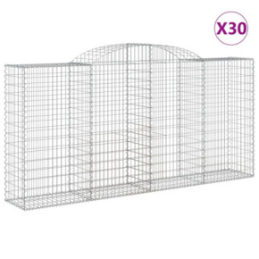 Coșuri Gabion Arcuite 30 buc - Fier Galvanizat | Livrare Gratuită 2