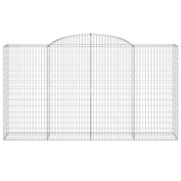 Coșuri Gabion Arcuite 2 buc - Fier Galvanizat | Livrare Gratuită