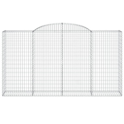 Coșuri Gabion Arcuite 5 buc - Barieră Decorativă Grădină