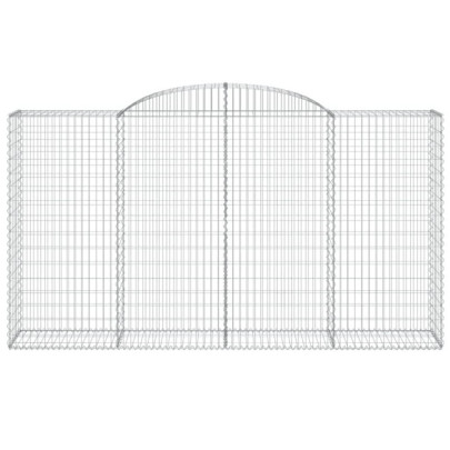 Coșuri Gabion Arcuite Fier Galvanizat | Barieră Grădină