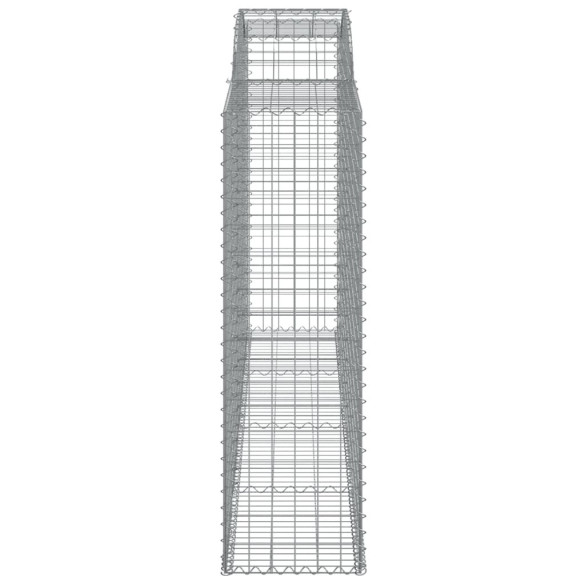 Set 9 Coșuri Gabion Arcuite | Fier Galvanizat 300x50x160/180 cm