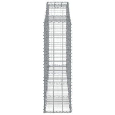 Coșuri Gabion Arcuite | Barieră Decorativă Grădină | Fier Galvanizat