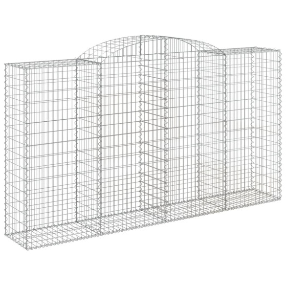 Coșuri Gabion Arcuite 12 buc - Fier Galvanizat | Livrare Gratuită