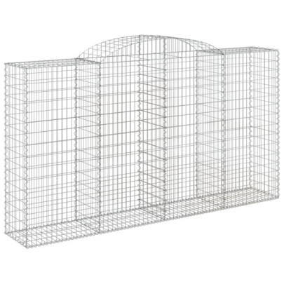 Coșuri Gabion Arcuite 12 buc - Fier Galvanizat | Livrare Gratuită