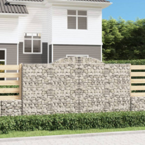 Coșuri Gabion Arcuite 25 buc - Barieră Decorativă Grădină