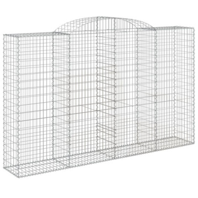 Coșuri Gabion Arcuite | Barieră Decorativă Grădină | Fier Galvanizat