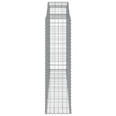 Coșuri Gabion Arcuite | Barieră Decorativă Grădină | Fier Galvanizat