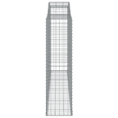 Coșuri Gabion Arcuite Fier Galvanizat | Barieră Grădină Decorativă