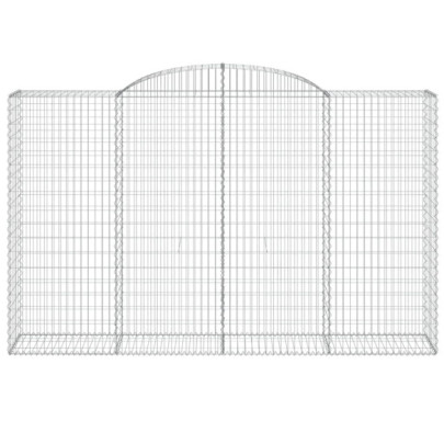 Coșuri Gabion Arcuite 10 buc - Barieră Decorativă Grădină