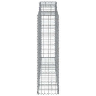 Coșuri Gabion Arcuite Fier Galvanizat - Set 13 Bucăți