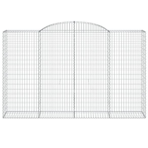 Coșuri Gabion Arcuite 20 Bucăți - Gard Decorativ Grădină