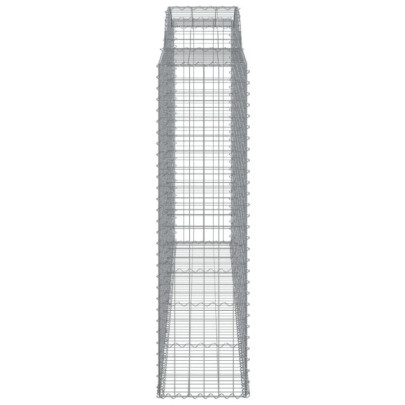 Coșuri Gabion Arcuite 20 Bucăți - Gard Decorativ Grădină