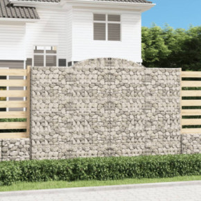 Coșuri Gabion Arcuite Fier Galvanizat | Barieră Decorativă Grădină