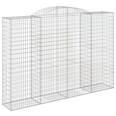Coșuri Gabion Arcuite Fier Galvanizat | Barieră Decorativă Grădină