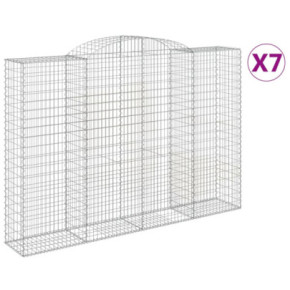 Coșuri Gabion Arcuite Fier Galvanizat | Barieră Decorativă 2