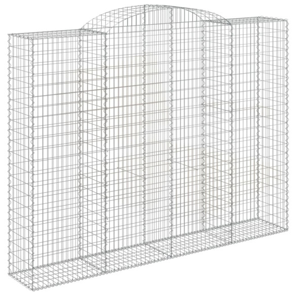 Coșuri Gabion Arcuite - 5 bucăți - 300x50x220/240cm - Fier Galvanizat