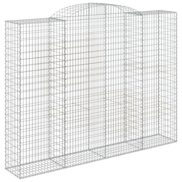 Coșuri Gabion Arcuite - 7 buc - 300x50x220/240cm - Fier Galvanizat