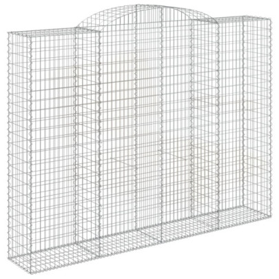 Coșuri Gabion Arcuite - 7 buc - 300x50x220/240cm - Fier Galvanizat