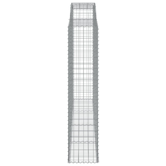 Coșuri Gabion Arcuite - 7 buc - 300x50x220/240cm - Fier Galvanizat