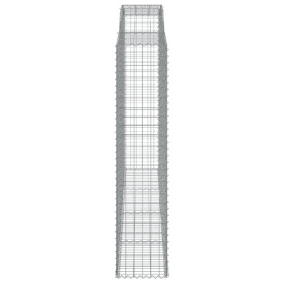 Coșuri Gabion Arcuite - 7 buc - 300x50x220/240cm - Fier Galvanizat