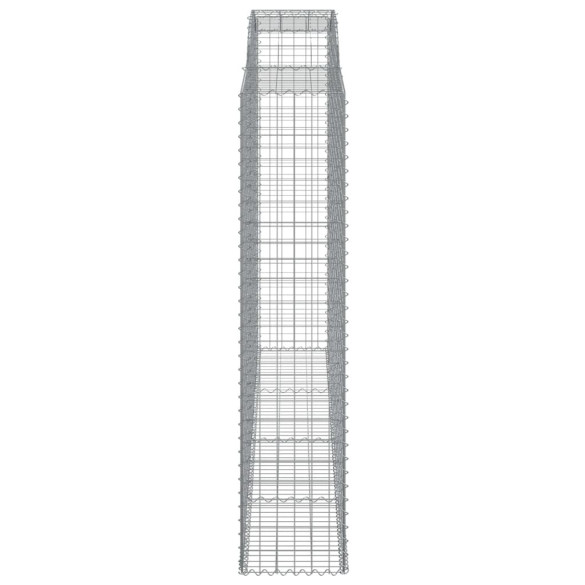 Coșuri Gabion Arcuite - 13 bucăți 300x50x220/240cm | Fier Galvanizat