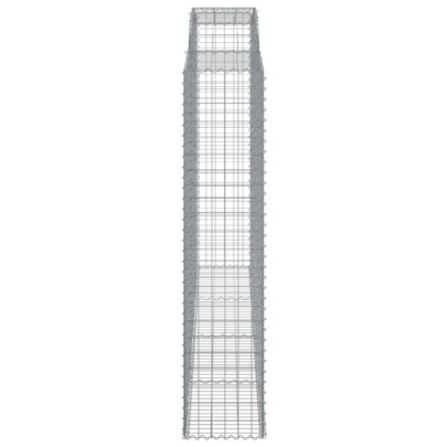 Coșuri Gabion Arcuite - 15 bucăți | Fier Galvanizat Rezistent